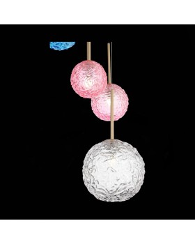 SL1152.253.08 Светильник подвесной ST-Luce Золотистый/Разноцветный G9 8*5W ARCOBALINO-foto4