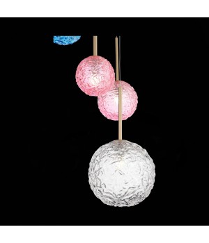 SL1152.253.08 Светильник подвесной ST-Luce Золотистый/Разноцветный G9 8*5W ARCOBALINO-foto4