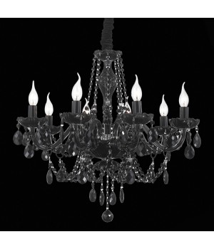 SL642.403.08 Люстра подвесная ST-Luce Черный, Хром/Черный E14 8*40W ODILIA-foto3