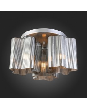 SL117.702.03 Люстра потолочная ST-Luce Серебристый/Дымчатый E27 3*60W ONDE-foto7