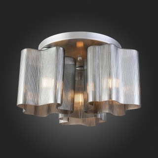 SL117.702.03 Люстра потолочная ST-Luce Серебристый/Дымчатый E27 3*60W ONDE-foto7