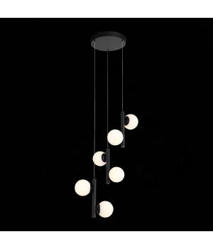 SL395.403.06 Люстра подвесная ST-Luce Черный/Белый LED 6*8W 4000K DONOLO-foto9