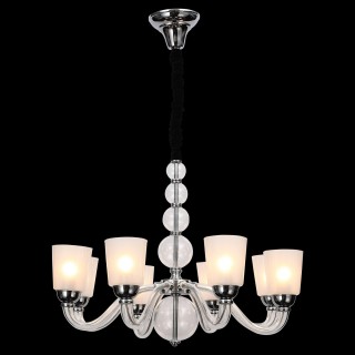 SL681.103.08 Люстра подвесная ST-Luce Хром, Прозрачный/Белый E14 8*40W SIGNORA-foto2