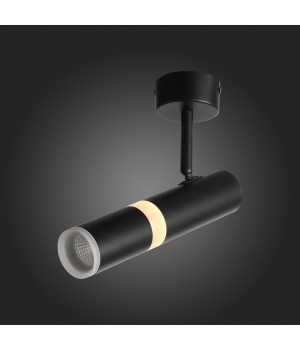 ST106.402.08 Светильник потолочный Черный LED 1*8W 3000K 624Lm Ra>80 D50xH165 170-240V ESCOPIO-foto3