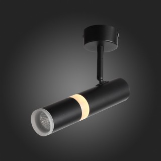 ST106.402.08 Светильник потолочный Черный LED 1*8W 3000K 624Lm Ra>80  D50xH165 170-240V ESCOPIO-foto3