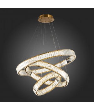 SL1622.303.03 Люстра подвесная ST-Luce Латунь/Прозрачный LED 1*122W 4000K TIVOLI-foto3