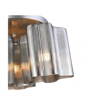 SL117.702.03 Люстра потолочная ST-Luce Серебристый/Дымчатый E27 3*60W ONDE-foto3