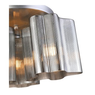 SL117.702.03 Люстра потолочная ST-Luce Серебристый/Дымчатый E27 3*60W ONDE-foto3