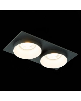 ST206.428.02 Св-к встр. Черный GU10 2*50W  IP20 L175xW92xH38 220V Без ламп CHOMIA-foto6