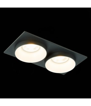 ST206.428.02 Св-к встр. Черный GU10 2*50W IP20 L175xW92xH38 220V Без ламп CHOMIA-foto6