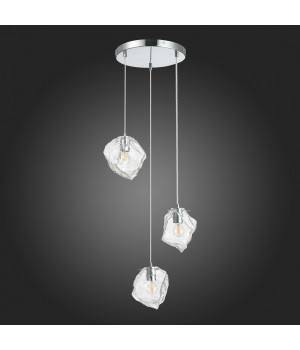 SL1175.103.03 Светильник подвесной ST-Luce хром/прозрачный E14 3*40W Portici-foto8