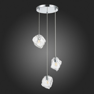 SL1175.103.03 Светильник подвесной ST-Luce хром/прозрачный E14 3*40W Portici-foto8