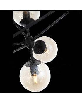 SL549.403.21 Люстра потолочная ST-Luce Черный/Янтарный E27 21*40W STAMPO-foto5