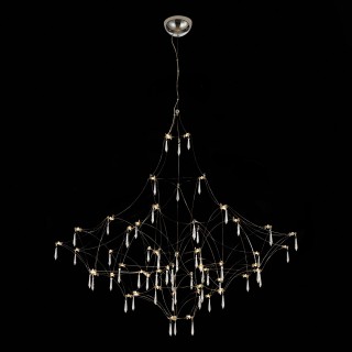 SL797.113.114 Люстра подвесная ST-Luce Хром, Прозрачный LED 114*0,45W 3000K GRAVETTA-foto4