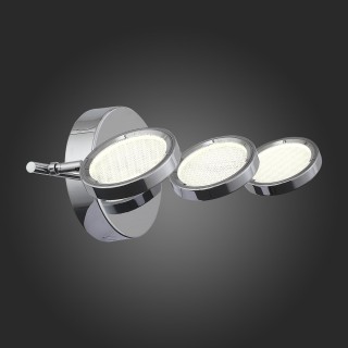 SL576.101.03 Светильник настенно-потолочный ST-Luce Хром/Хром, Прозрачный LED 3*5W 4000K GRUPPO-foto9