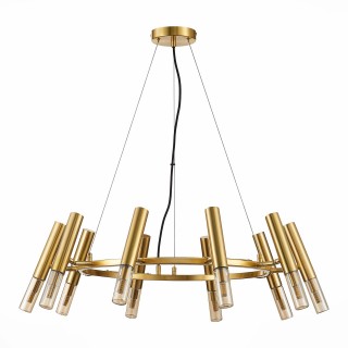 SL1236.203.10 Люстра подвесная ST-Luce Золотистый/Коньячный, Золотистый G9 10*5W ECLIP-foto2