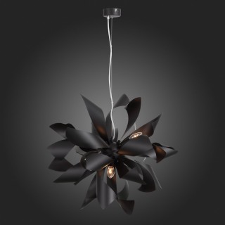 SL453.403.06E Люстра подвесная ST-Luce Черный/Черный E14 6*40W SPIRAGLIO-foto7