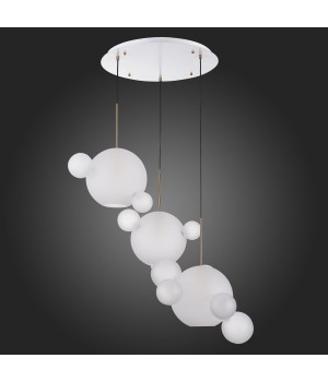 SL1133.503.03 Светильник подвесной ST-Luce Белый,Латунь/Белый E27 3*60W (из 4-х коробок) BOPONE-foto6