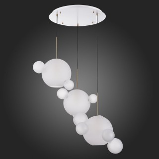 SL1133.503.03 Светильник подвесной ST-Luce Белый,Латунь/Белый E27 3*60W (из 4-х коробок) BOPONE-foto6