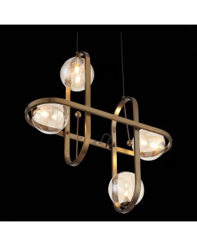 SL1201.203.04 Светильник подвесной ST-Luce Бронзовый/Коньячный G9 4*5W CIRCONO-foto8