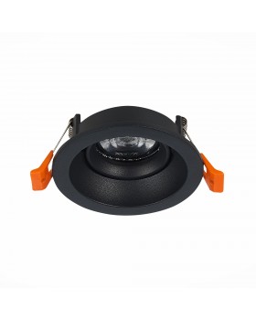 ST208.408.01 Св-к встр. Мат. черный GU10 1*50W D94xH40 220V Без ламп MISURA-foto2