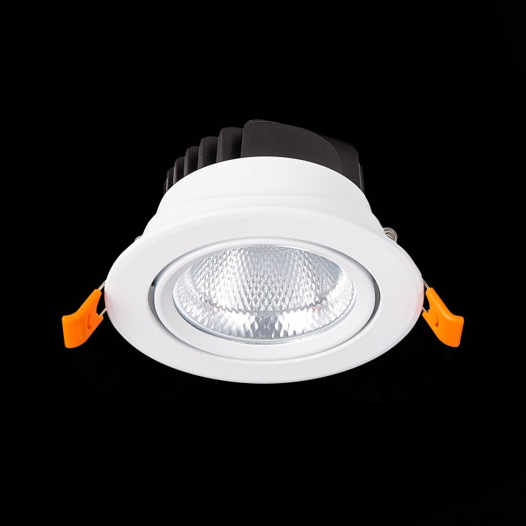 ST211.538.24.24 Св-к встр. Белый LED 1*24W 3000K 1 800Lm Ra80 24° IP20 D138xH88 220-240V MIRO