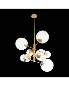 SL1150.203.08 Светильник подвесной ST-Luce Матовое золото/Прозрачный E27 8*40W (из 3-х коробок) LIORA-foto13