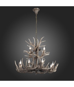 SL154.703.12 Люстра подвесная ST-Luce Серый E14 12*40W CORNA-foto7