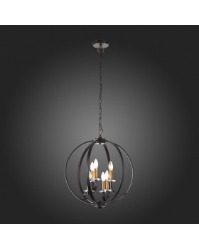 SL1013.423.06 Светильник подвесной ST-Luce Черный, Золото/Черный E14 6*40W PIANETTA-foto5