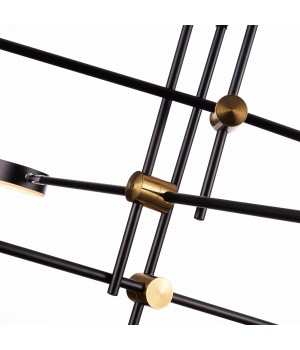 SL1604.432.06 Светильник потолочный ST-Luce Черный, Латунь/Черный LED 6*5W 3000K RODRIGO-foto12