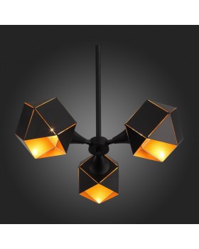 SL258.402.03 Люстра потолочная ST-Luce Черный/Черный, Золото E14 3*40W ENIGMA-foto8