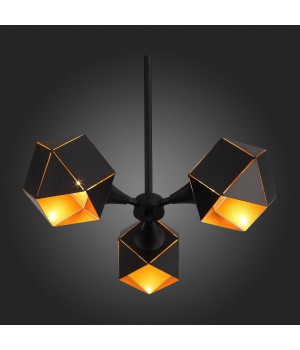 SL258.402.03 Люстра потолочная ST-Luce Черный/Черный, Золото E14 3*40W ENIGMA-foto8