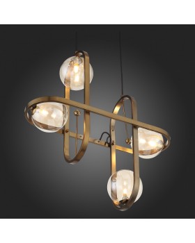 SL1201.203.04 Светильник подвесной ST-Luce Бронзовый/Коньячный G9 4*5W CIRCONO-foto4