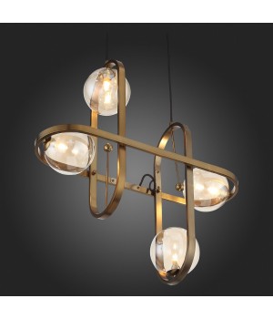 SL1201.203.04 Светильник подвесной ST-Luce Бронзовый/Коньячный G9 4*5W CIRCONO-foto4