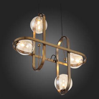 SL1201.203.04 Светильник подвесной ST-Luce Бронзовый/Коньячный G9 4*5W CIRCONO-foto4