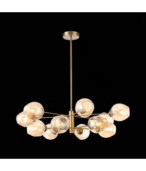 SL1500.203.12 Светильник подвесной ST-Luce Золотистый/Янтарный E14 12*40W FOVIA-foto10