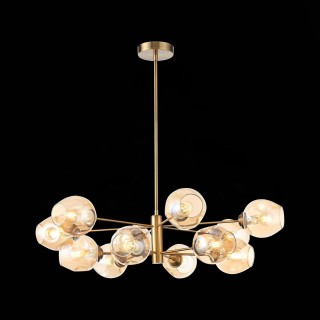 SL1500.203.12 Светильник подвесной ST-Luce Золотистый/Янтарный E14 12*40W FOVIA-foto10