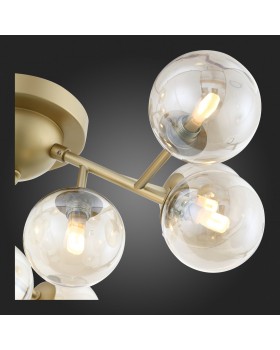 SL438.202.12 Люстра потолочная ST-Luce Золотистый/Коньячный G9 12*5W PALLЕRE-foto9