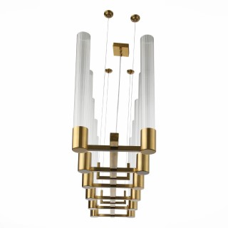 SL1229.303.12 Люстра подвесная ST-Luce Латунь/Прозрачный GU10 12*5W Terni-foto3
