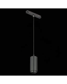ST357.433.06 Магнитный трековый светильник подвесной ZOOM Черный LED 1*6W 3000K 667Lm Ra>80 10-60° IP20 D60xH120 48V ZIRO-foto6
