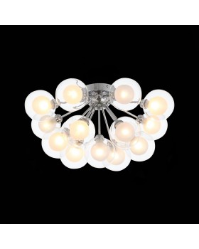 SL431.102.15 Люстра потолочная ST-Luce Хром/Прозрачный, Белый G9 15*5W DUALITA-foto4