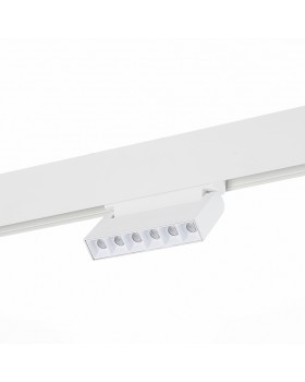 ST364.536.06 Магнитный трековый светильник белый LED 1*6W 3000K 532Lm Ra>80 36° IP20 L120xW22xH108 48V NANE-foto2