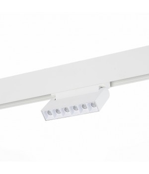 ST364.536.06 Магнитный трековый светильник белый LED 1*6W 3000K 532Lm Ra>80 36° IP20 L120xW22xH108 48V NANE-foto2