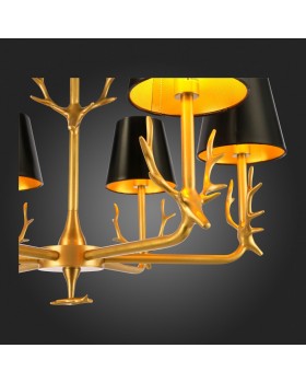 SL1123.203.06 Люстра подвесная ST-Luce Латунь/Черный, Золотистый E14 6*40W VELOSSA-foto9