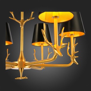 SL1123.203.06 Люстра подвесная ST-Luce Латунь/Черный, Золотистый E14 6*40W VELOSSA-foto9