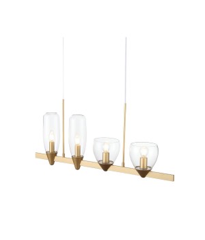 SL1119.203.04 Светильник подвесной ST-Luce Золотистый/Прозрачный E14 4*40W TENERESA-foto2