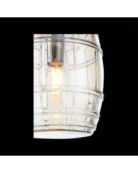 SL1051.103.01 Светильник подвесной ST-Luce Хром/Коньячный E27 1*60W BARILLO-foto6