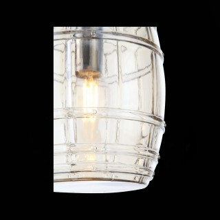 SL1051.103.01 Светильник подвесной ST-Luce Хром/Коньячный E27 1*60W BARILLO-foto6