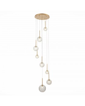 SL1152.203.08 Светильник подвесной ST-Luce Золотистый/Прозрачный G9 8*5W ARCOBALINO-foto11