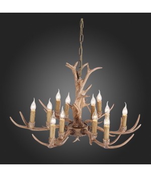 SL153.703.12 Люстра подвесная ST-Luce Светло-Коричневый E14 12*40W RENNA-foto4